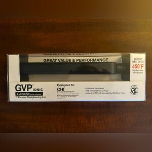 GVP Iconic 1” ceramic hair straightener - New